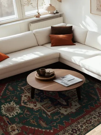 Richly Colored Traditional Sumak Chinese Heriz Area Rug 8x10