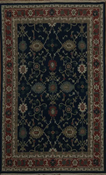 Elegant Dark Chinese Sumak Rug 9x12