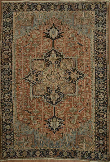 Vegetable Dye Heriz Serapi Persian Area Rug 8x12