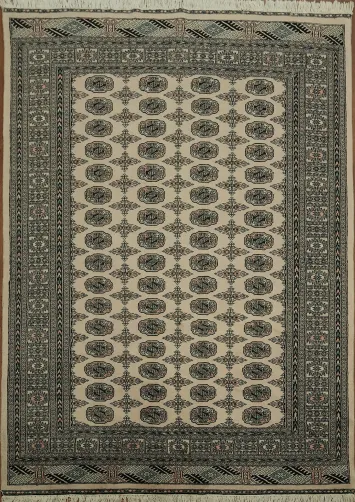 Exquisite Beige Bokhara Oriental Rug 6x9