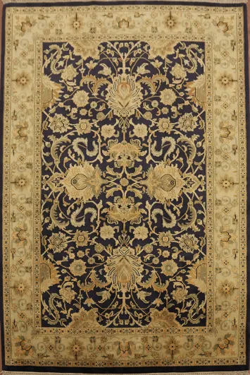 Elegant Floral Agra Oriental Area Rug 6x9