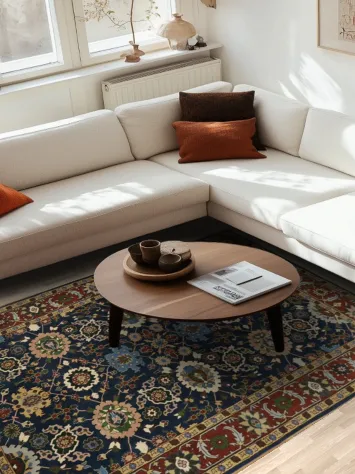 Classic Handcrafted Agra Oriental Area Rug 6x9