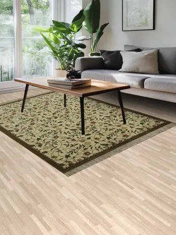 Hand-Tufted Aubusson Chinese Area Rug 6x9