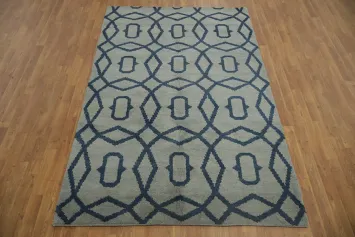 5x8 Oushak Trellis Indian Oriental Area Rug