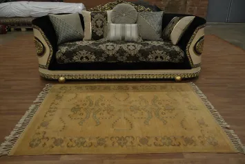 Warm Toned Oushak Oriental Rug 5x6