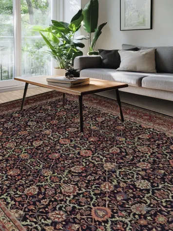 Vegetable Dye Sarouk Persian Large Rug 10x14