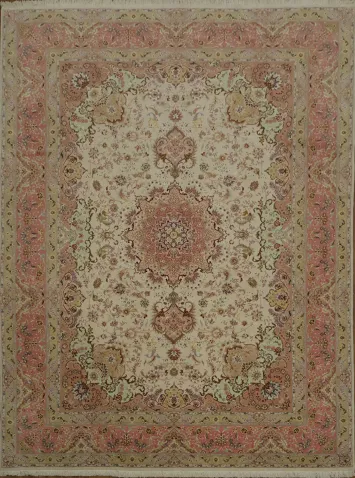 Elegant Fine Persian Tabriz Area Rug 10x13