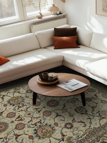 Elegant Persian Vegetable Dye Kashan Persian Large Rug 10x14