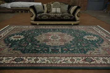 Vegetable Dye Heriz Oriental Large Rug 10x14