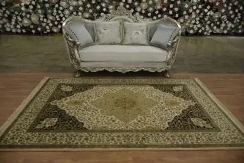 Traditional Ivory Agra Oriental Area Rug 6x9