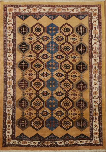 Vegetable Dye Shiraz Persian Area Rug 6x8