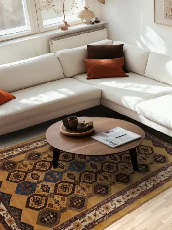 Vegetable Dye Shiraz Persian Area Rug 6x8