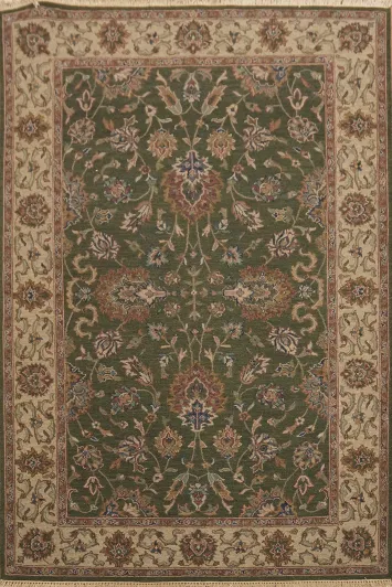 Elegant Green Sumak Oriental Area Rug 6x9