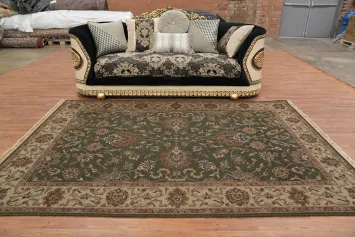 Elegant Green Sumak Oriental Area Rug 6x9