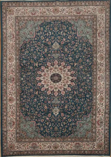 Luxurious Intricate Patterned Vegetable Dye Aubusson Chinese Large Rug 10x14