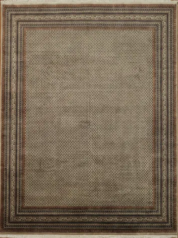 Classic Neutral Toned Botemir Persian Area Rug 10x13