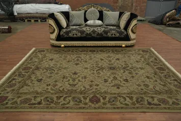 Elegant Beige Sumak Oriental Area Rug 8x10