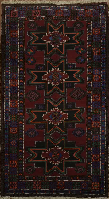Authentic Bohemian Kazak Oriental Area Rug 5x10