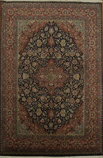 Luxury Handcrafted Vegetable Dye Kashan Dabir Persian Area Rug 6x9