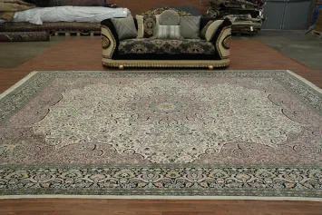 Silk Kashmir Oriental Large Rug 12x15