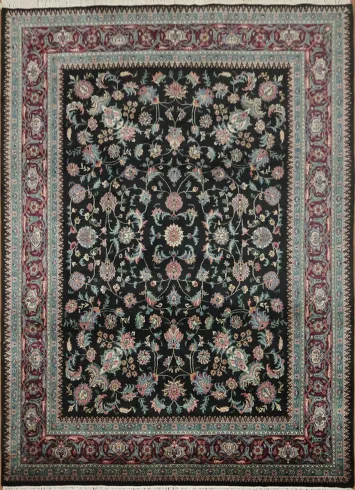 Intricate Floral Kashan Oriental Area Rug 8x11