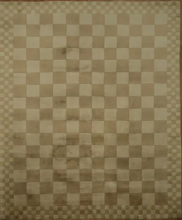 Modern Chessboard Style Nepalese Oriental Area Rug 8x10