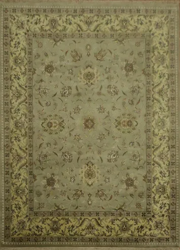 Elegant Floral Patterned Agra Oriental Large Rug 10x14