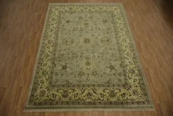 Elegant Floral Patterned Agra Oriental Large Rug 10x14