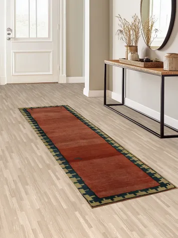 Timeless Charm: Traditional Gabbeh Persian Runner Rug 3x9