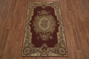Elegant Aubusson Tapestries Chinese Rug 3x5