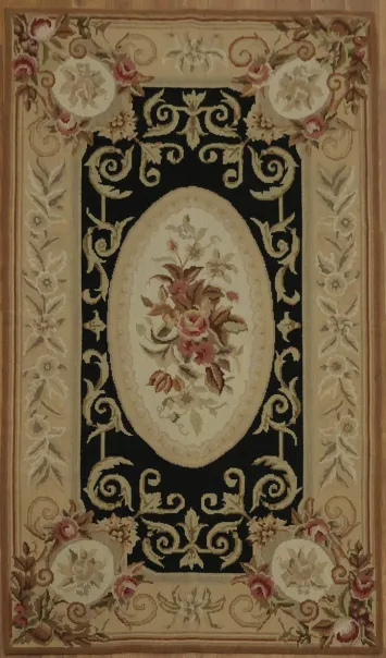 New Aubusson Tapestries Chinese Rug 3x5