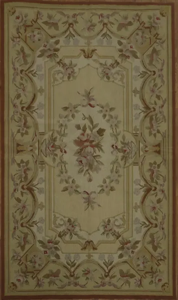 Sophisticated Aesthetic Aubusson Tapestries Chinese Rug 3x5