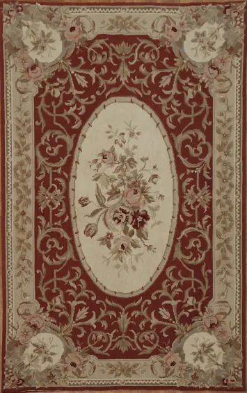 Classic Victorian Style Aubusson Tapestries Chinese Rug 3x5