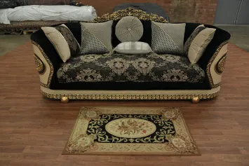 Elegant Vintage Style Rug with Intricate Floral Design Centerpiece 3x4