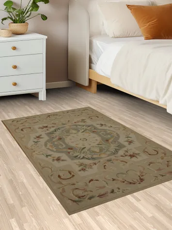 Timeless Victorian Motif Aubusson Tapestries Chinese Rug 3x4