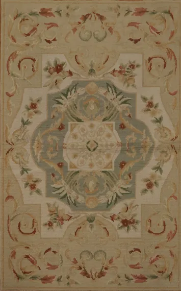 Majestic Victorian: Aubusson Tapestries Chinese Rug 3x4