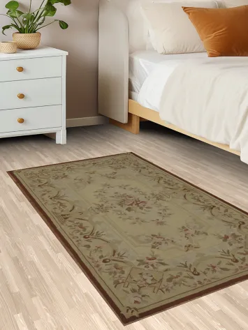 Intricately Designed Aubusson Tapestries Chinese Rug 3x4