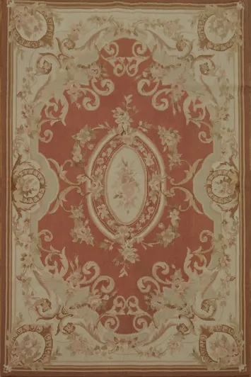 Luxurious Ornate Victorian Aubusson Tapestries Chinese Rug 4x6