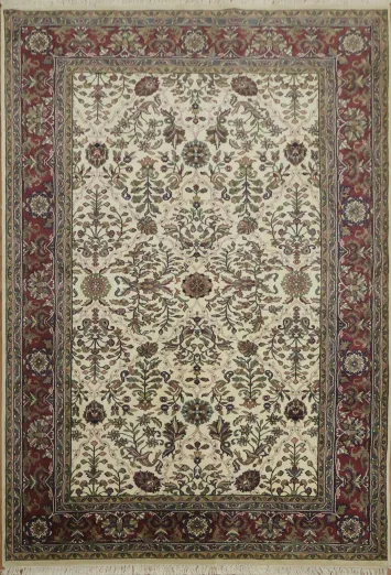 Exquisite Floral Kashan Oriental Area Rug 6x9