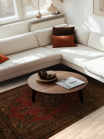 Traditional Rug Mahal Persian Area Rug 5x8