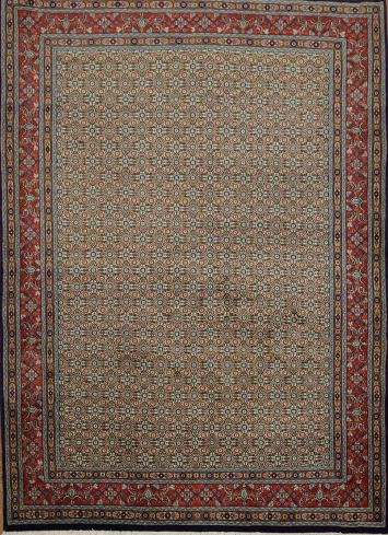 Classic Geometric Patterned Tabriz Persian Area Rug 6x8