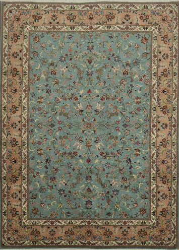 Elegant Blue New Sarouk Persian Area Rug 8x11