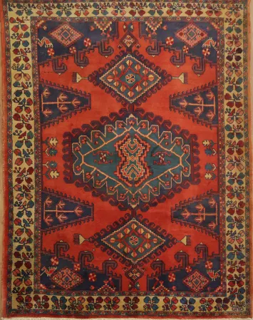 Authentic Persian Viss Rug 5x7
