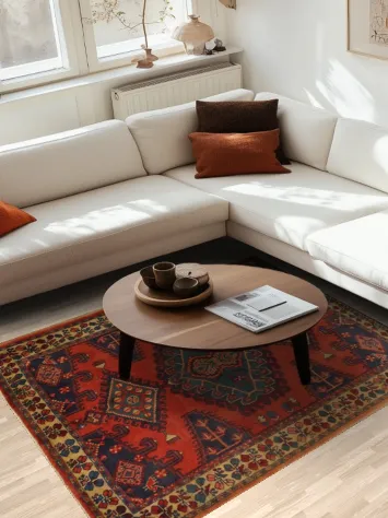 Authentic Persian Viss Rug 5x7