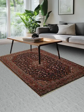 Authentic Persian Tabriz Persian Rug 4x7