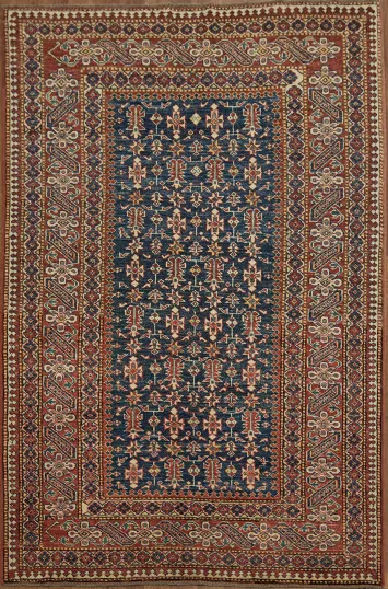 Luxury Oriental Vegetable Dye Super Kazak Oriental Rug 4x6