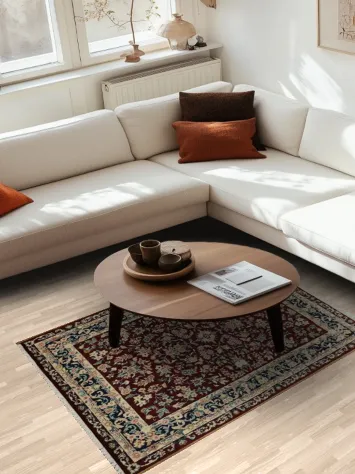 Elegant Traditional Kashan Chinese Rug 4x6