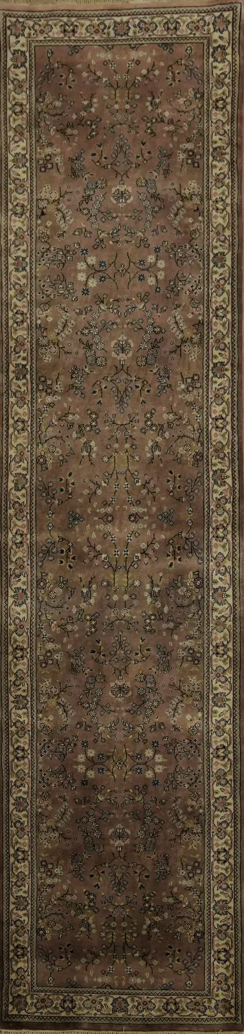Elegant Floral Kashan Oriental Runner Rug 3x11