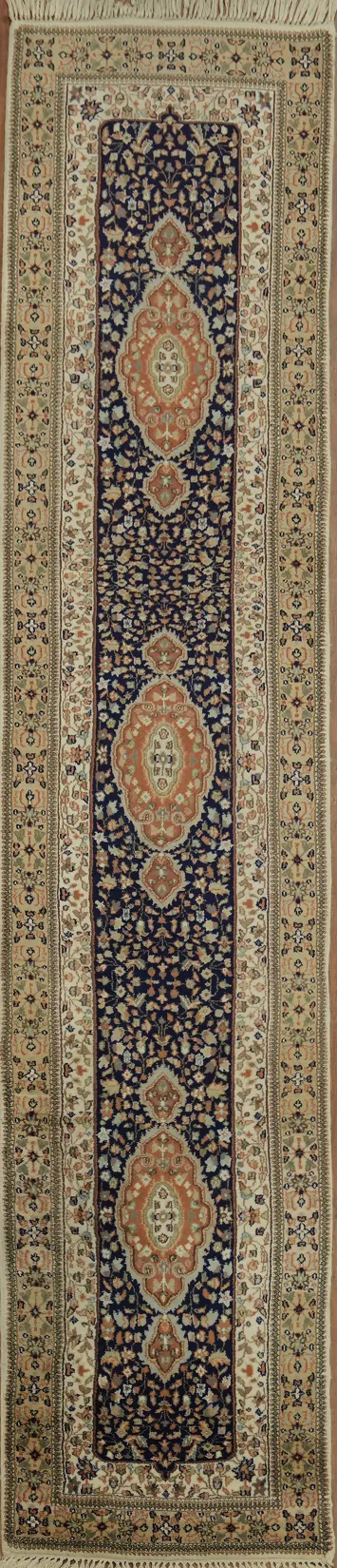 Elegant Tabriz Persian Runner Rug 3x12