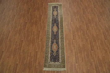 Elegant Tabriz Persian Runner Rug 3x12
